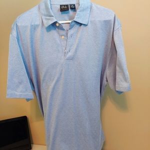 Jos A Bank mens XL light blue polo top
